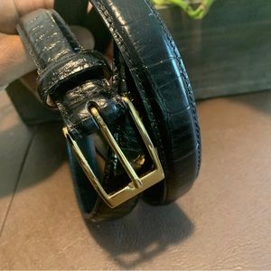 Dexter Black Belt Bonded Leather Size L 38/95.